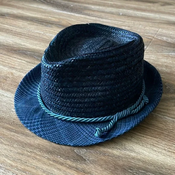 ETRO Made in Italy Wheat Straw and Silk Fedora Etro - Striped raffia hat Etro main image 4